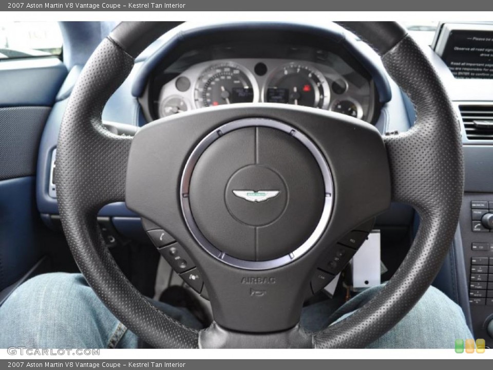 Kestrel Tan Interior Steering Wheel for the 2007 Aston Martin V8 Vantage Coupe #47736430