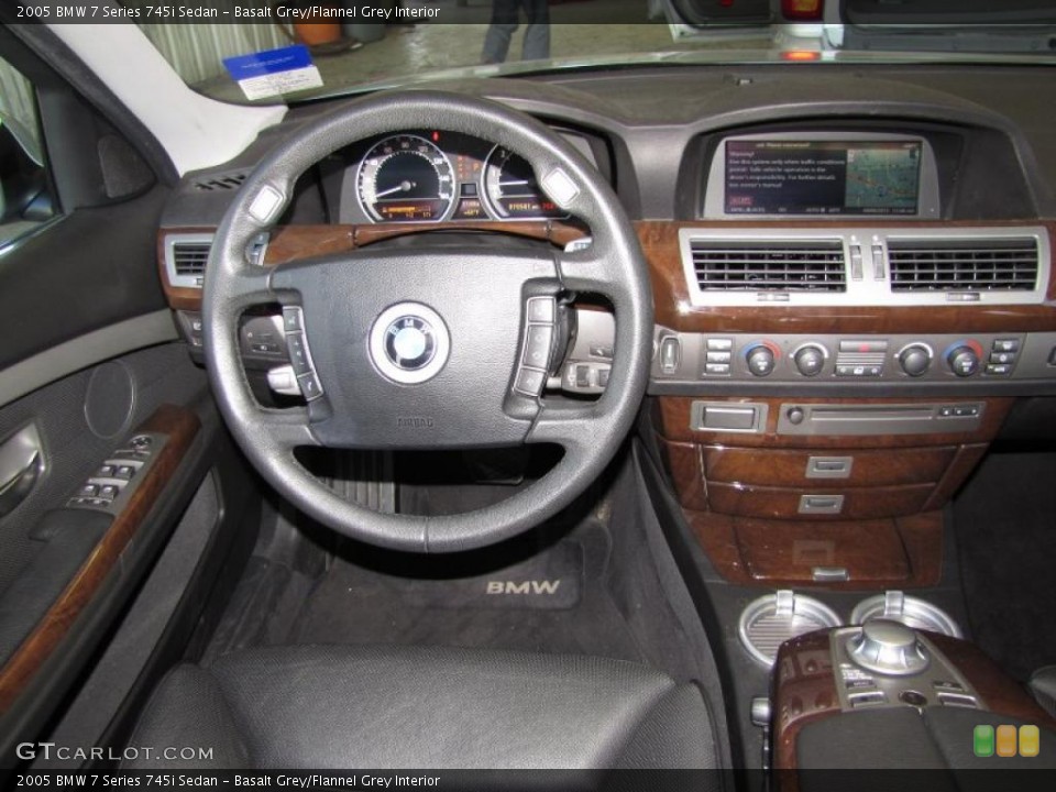 Basalt Grey/Flannel Grey Interior Dashboard for the 2005 BMW 7 Series 745i Sedan #47736679