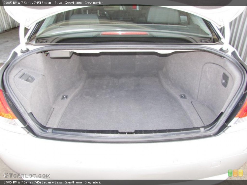 Basalt Grey/Flannel Grey Interior Trunk for the 2005 BMW 7 Series 745i Sedan #47736721