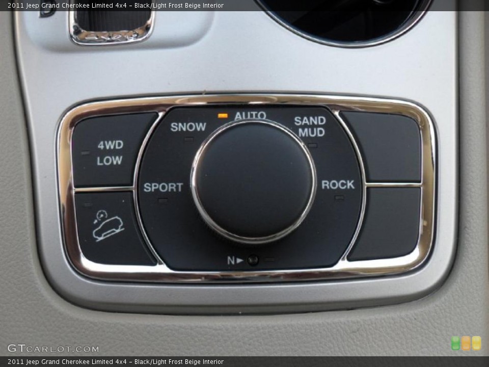 Black/Light Frost Beige Interior Controls for the 2011 Jeep Grand Cherokee Limited 4x4 #47738461