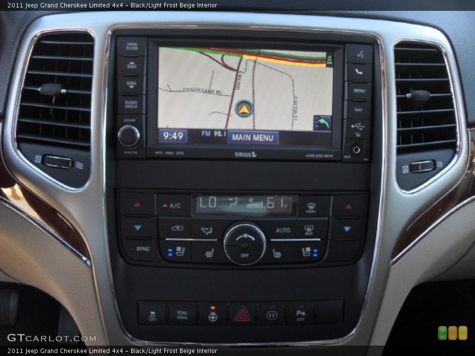 Black/Light Frost Beige Interior Navigation for the 2011 Jeep Grand Cherokee Limited 4x4 #47738485