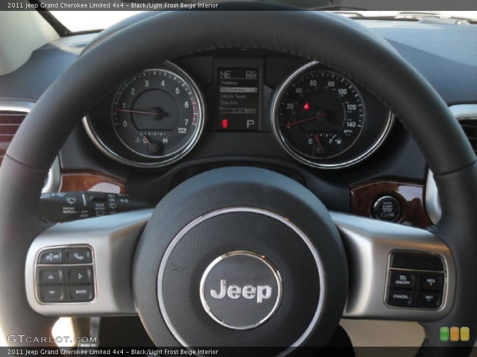 Black/Light Frost Beige Interior Gauges for the 2011 Jeep Grand Cherokee Limited 4x4 #47738518