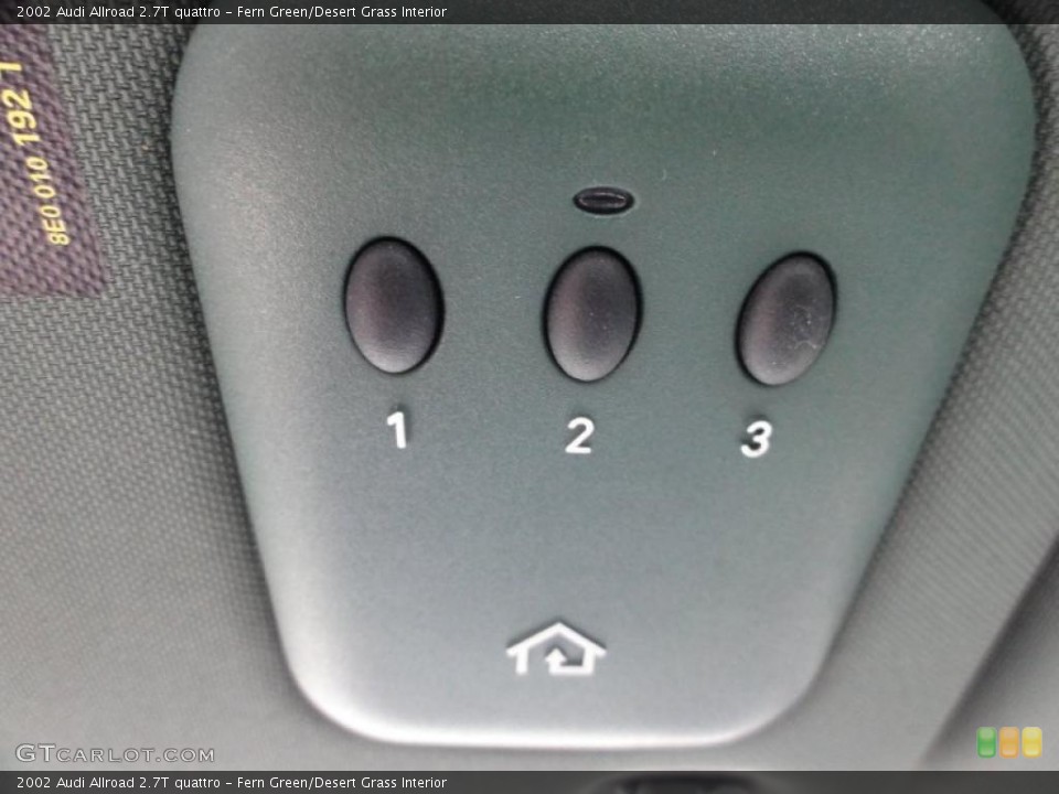 Fern Green/Desert Grass Interior Controls for the 2002 Audi Allroad 2.7T quattro #47738920