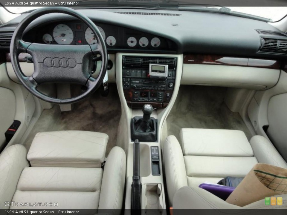 Ecru Interior Dashboard for the 1994 Audi S4 quattro Sedan #47739430