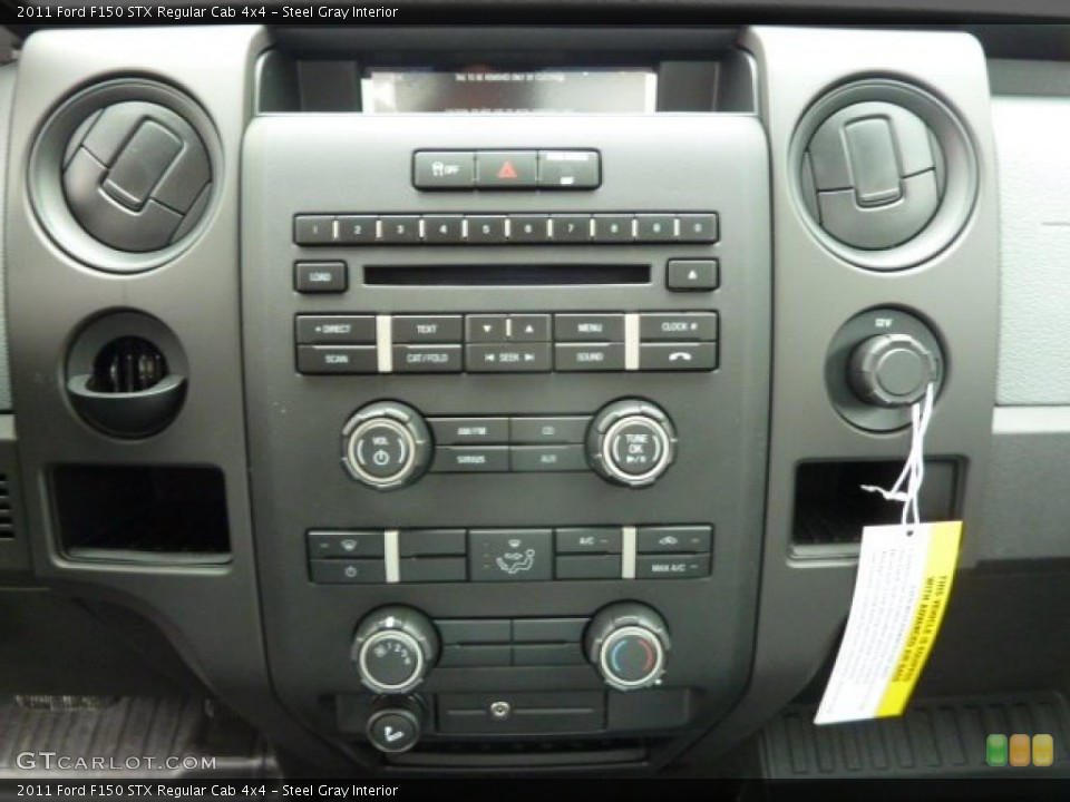 Steel Gray Interior Controls for the 2011 Ford F150 STX Regular Cab 4x4 #47740111