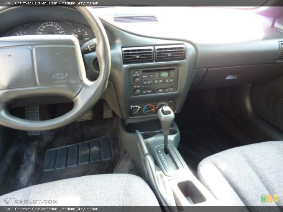 Medium Gray Interior Dashboard for the 2001 Chevrolet Cavalier Sedan #47741266