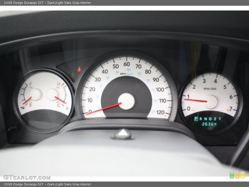 Dark/Light Slate Gray Interior Gauges for the 2008 Dodge Durango SXT #47741455