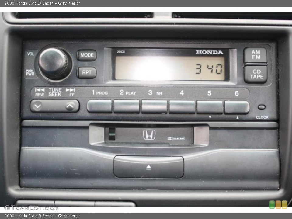 Gray Interior Controls for the 2000 Honda Civic LX Sedan #47741749