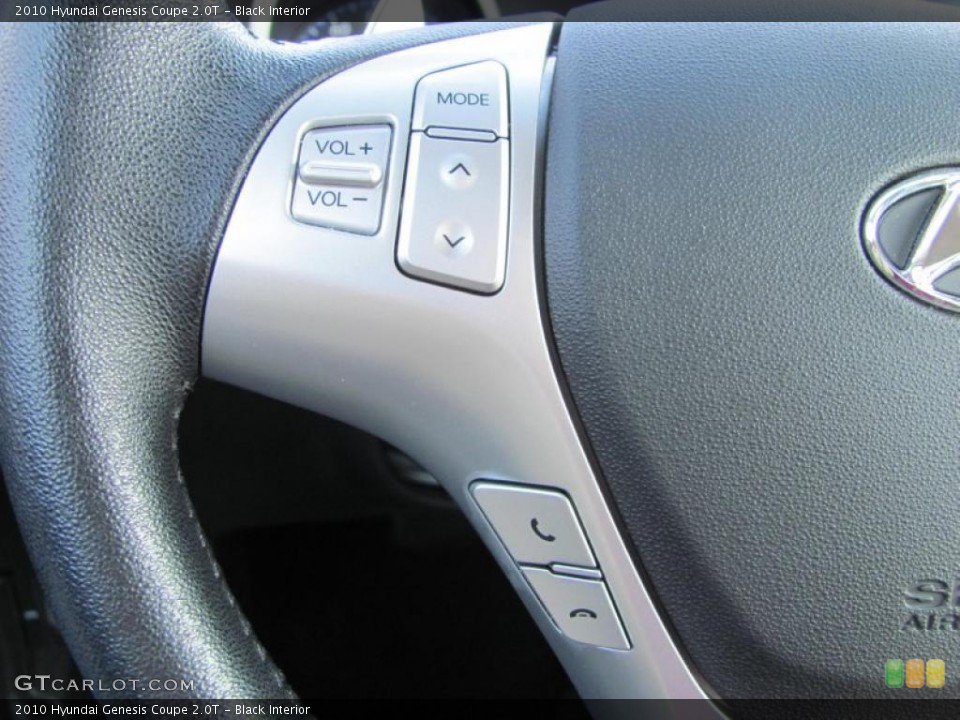 Black Interior Controls for the 2010 Hyundai Genesis Coupe 2.0T #47742052