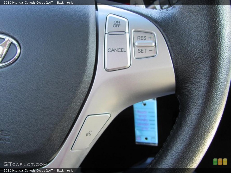 Black Interior Controls for the 2010 Hyundai Genesis Coupe 2.0T #47742061