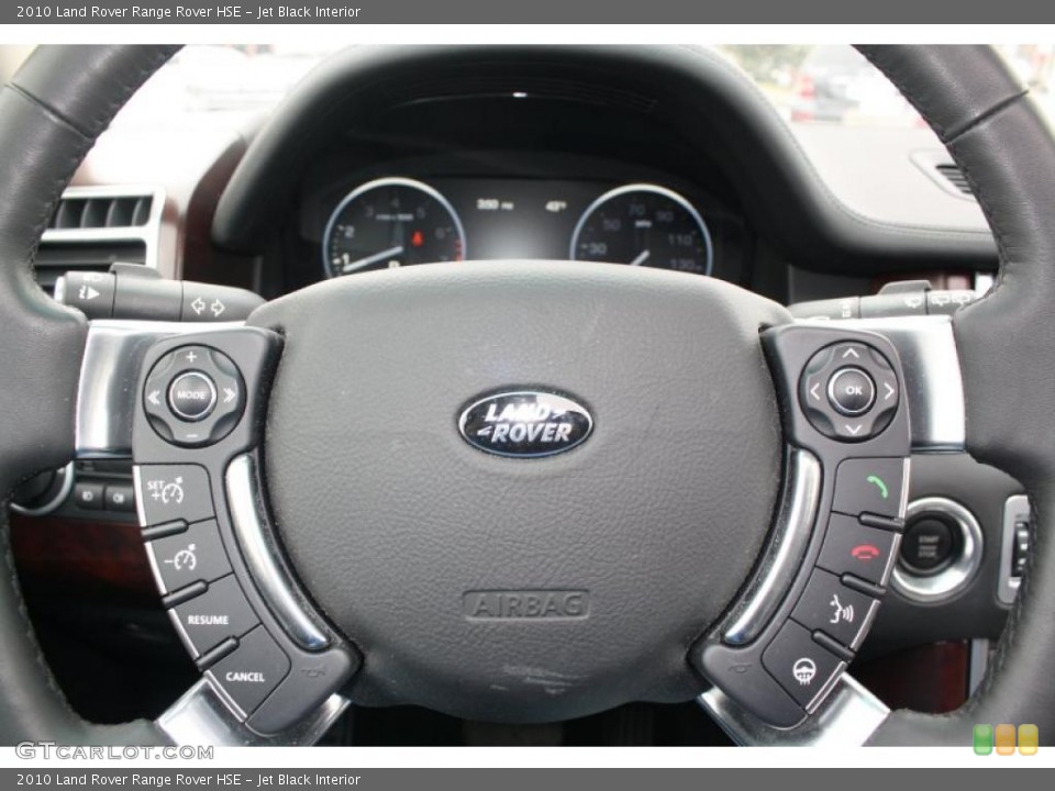 Jet Black Interior Steering Wheel for the 2010 Land Rover Range Rover HSE #47743816