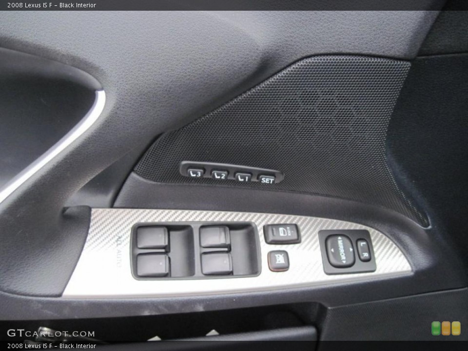 Black Interior Controls for the 2008 Lexus IS F #47747165