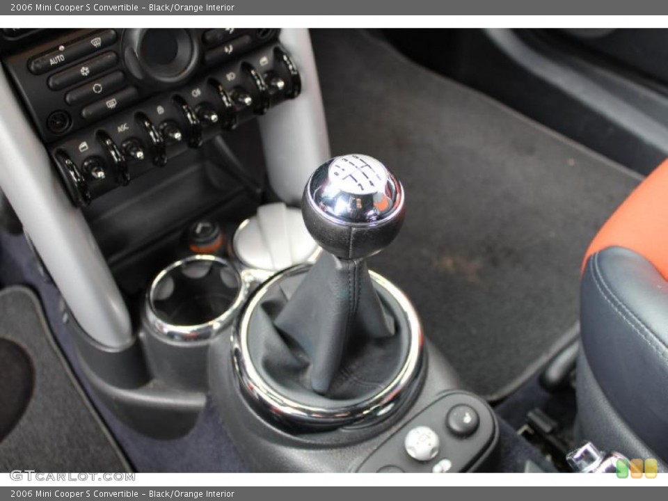 Black/Orange Interior Transmission for the 2006 Mini Cooper S Convertible #47751977