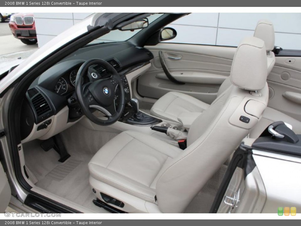 Taupe Interior Photo for the 2008 BMW 1 Series 128i Convertible #47752694