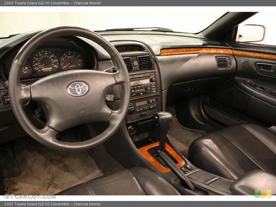 Charcoal Interior Photo for the 2003 Toyota Solara SLE V6 Convertible #47755718