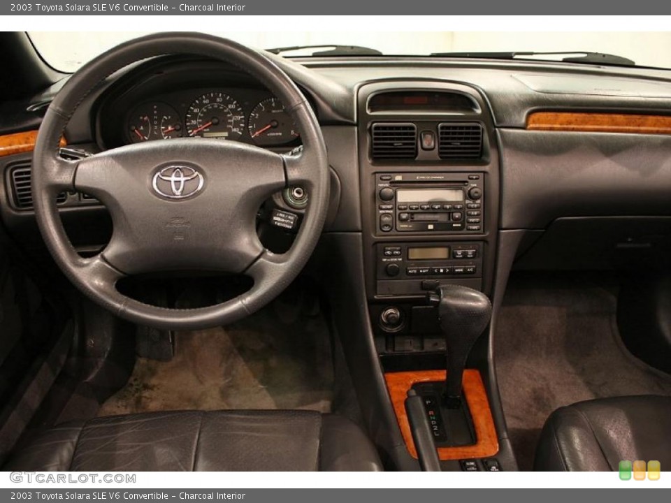 Charcoal Interior Dashboard for the 2003 Toyota Solara SLE V6 Convertible #47755829