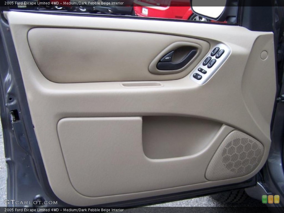 Medium/Dark Pebble Beige Interior Door Panel for the 2005 Ford Escape Limited 4WD #47760763