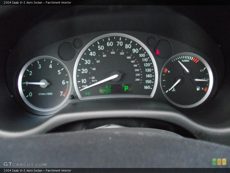 Parchment Interior Gauges for the 2004 Saab 9-3 Aero Sedan #47765572