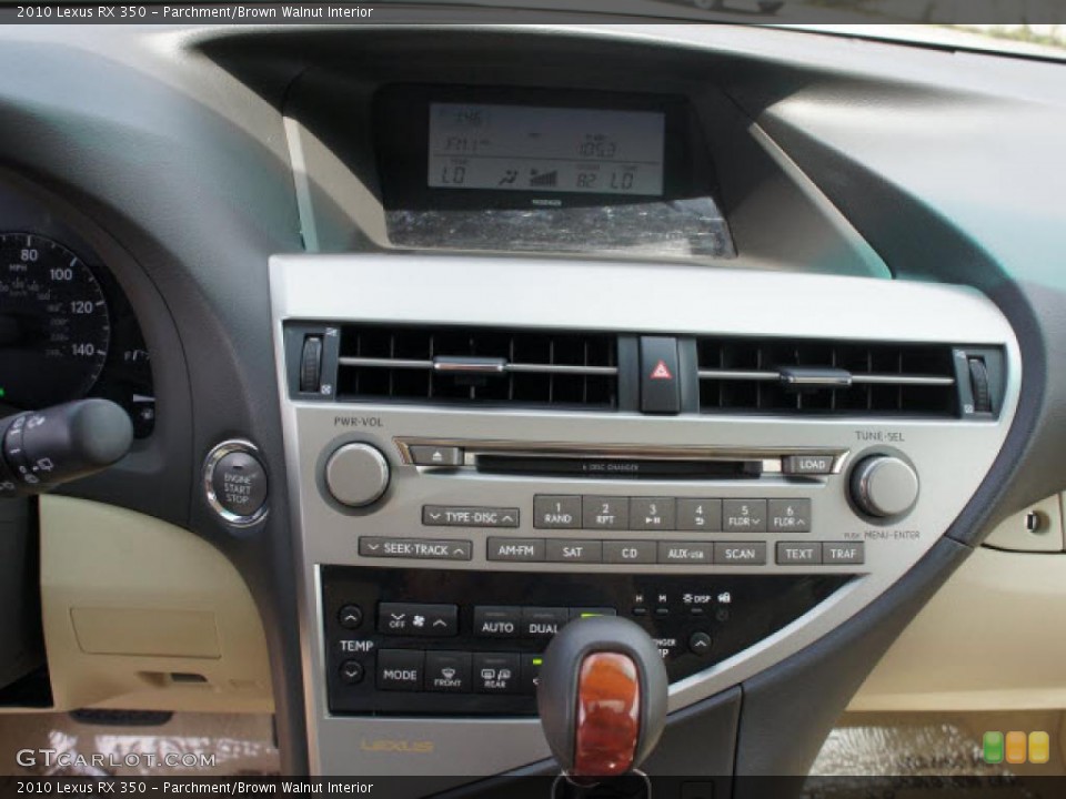 Parchment/Brown Walnut Interior Controls for the 2010 Lexus RX 350 #47769462