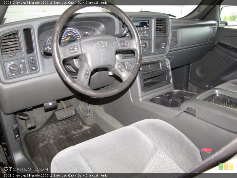 Dark Charcoal Interior Prime Interior for the 2003 Chevrolet Silverado 1500 LS Extended Cab #47770155