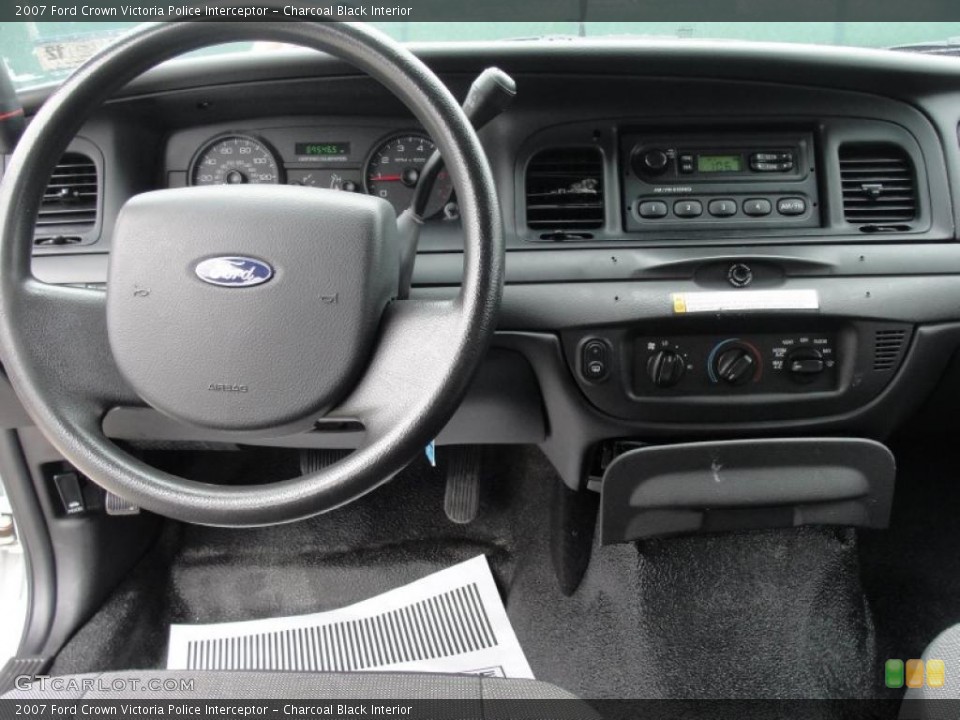 Charcoal Black Interior Dashboard for the 2007 Ford Crown Victoria Police Interceptor #47770338