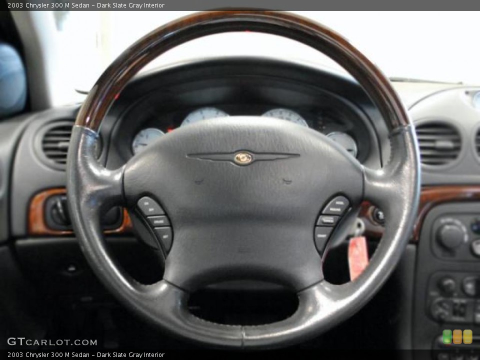 Dark Slate Gray Interior Steering Wheel for the 2003 Chrysler 300 M Sedan #47771571