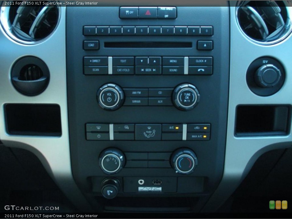 Steel Gray Interior Controls for the 2011 Ford F150 XLT SuperCrew #47774760