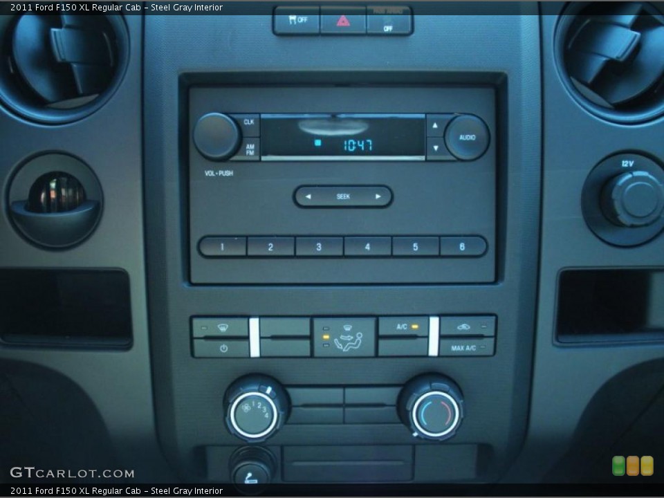 Steel Gray Interior Controls for the 2011 Ford F150 XL Regular Cab #47775123