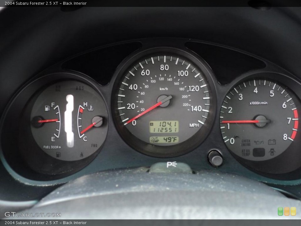Black Interior Gauges for the 2004 Subaru Forester 2.5 XT #47775783