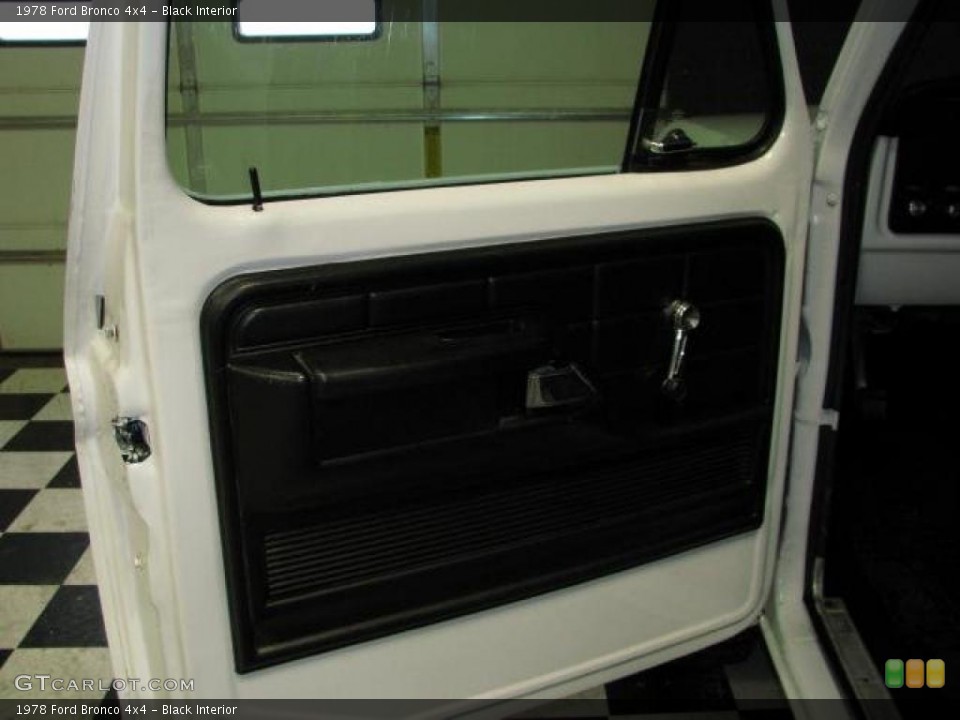 Black Interior Door Panel for the 1978 Ford Bronco 4x4 #47776650