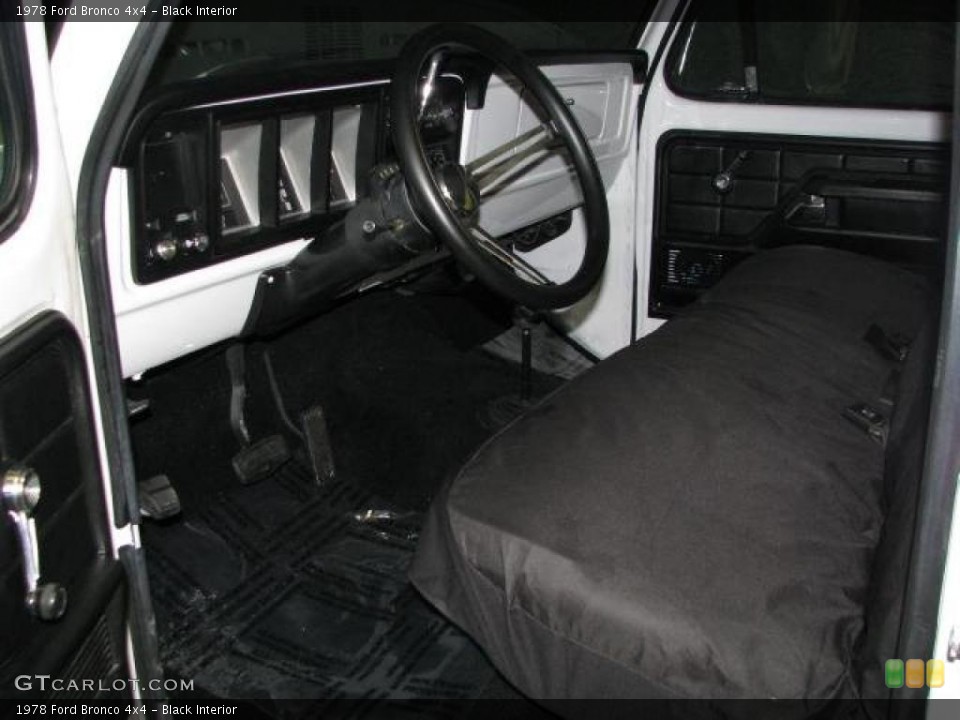 Black Interior Photo for the 1978 Ford Bronco 4x4 #47776662