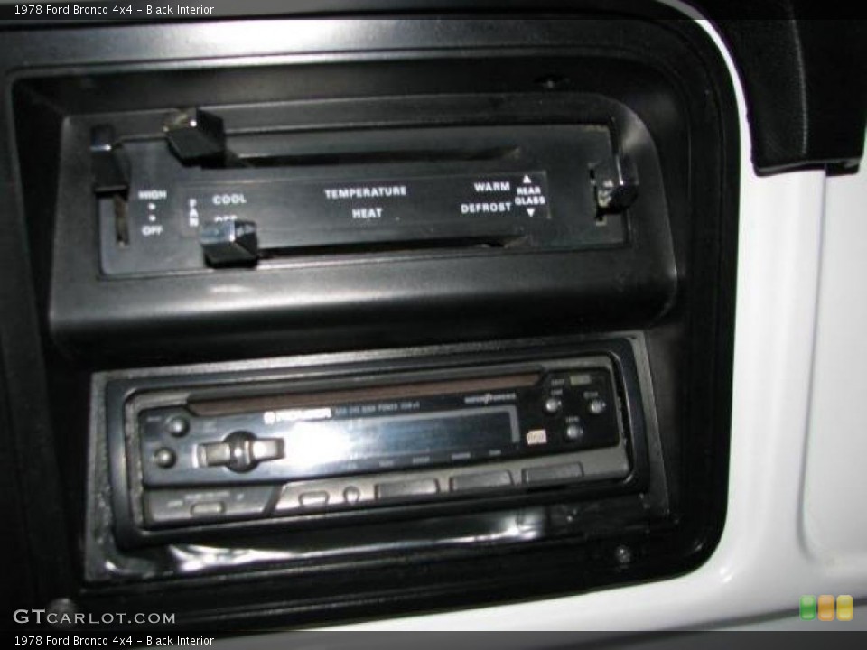 Black Interior Controls for the 1978 Ford Bronco 4x4 #47776743