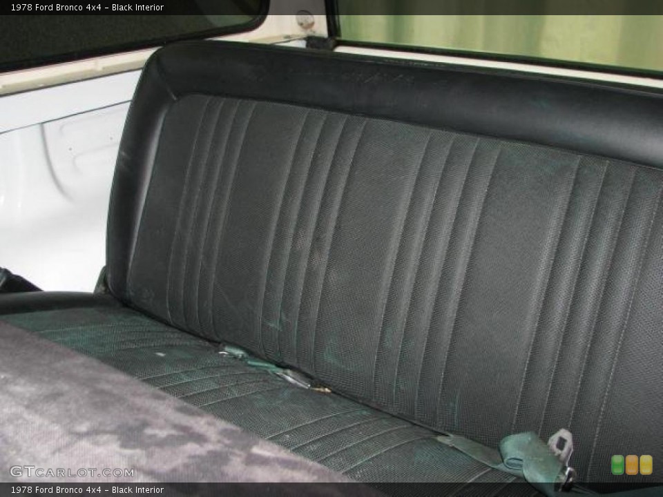 Black 1978 Ford Bronco Interiors
