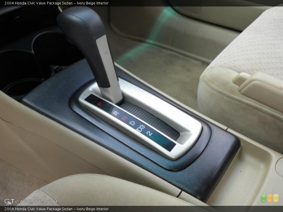 Ivory Beige Interior Transmission for the 2004 Honda Civic Value Package Sedan #47778078