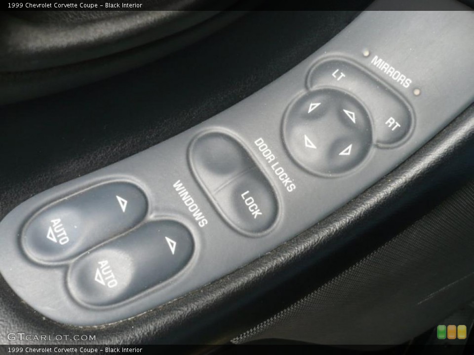 Black Interior Controls for the 1999 Chevrolet Corvette Coupe #47782695