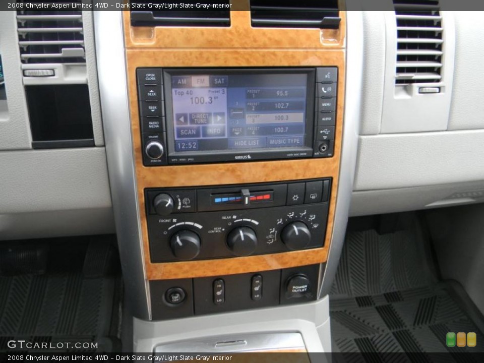 Dark Slate Gray/Light Slate Gray Interior Controls for the 2008 Chrysler Aspen Limited 4WD #47783445