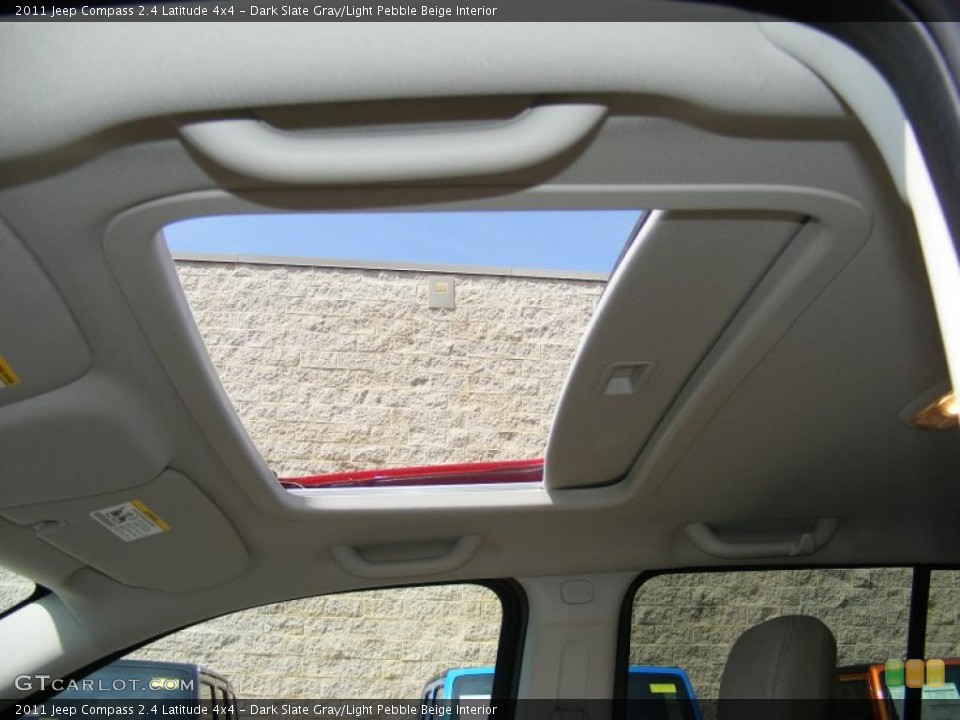 Dark Slate Gray/Light Pebble Beige Interior Sunroof for the 2011 Jeep Compass 2.4 Latitude 4x4 #47788269