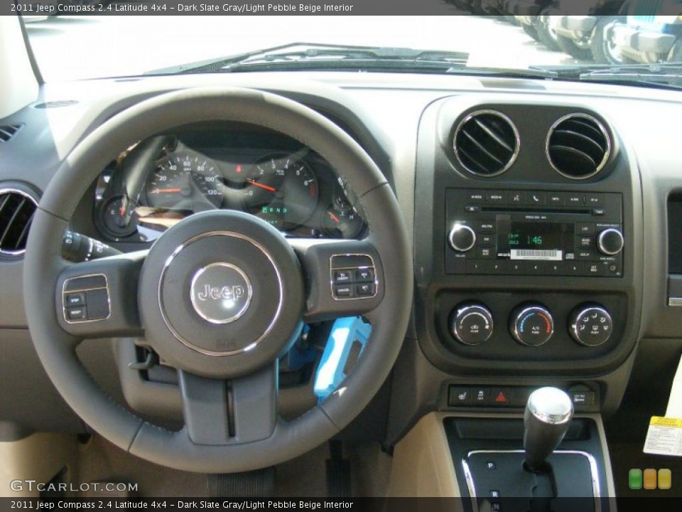 Dark Slate Gray/Light Pebble Beige Interior Dashboard for the 2011 Jeep Compass 2.4 Latitude 4x4 #47788389