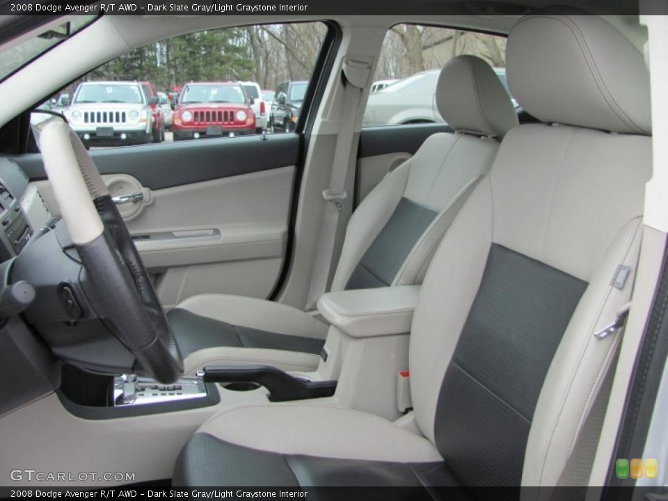 Dark Slate Gray/Light Graystone Interior Photo for the 2008 Dodge Avenger R/T AWD #47789625