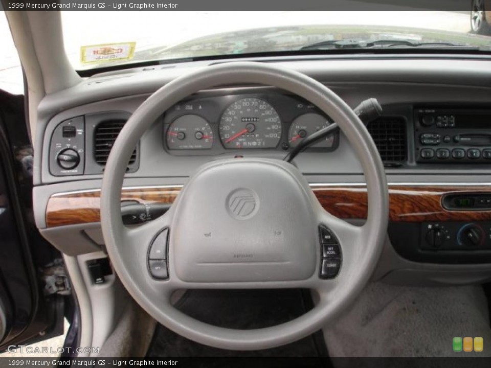 Light Graphite Interior Steering Wheel for the 1999 Mercury Grand Marquis GS #47790015