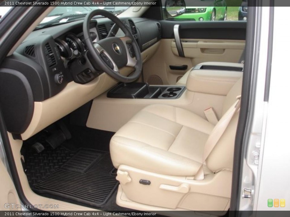 Light Cashmere/Ebony Interior Photo for the 2011 Chevrolet Silverado 1500 Hybrid Crew Cab 4x4 #47791510