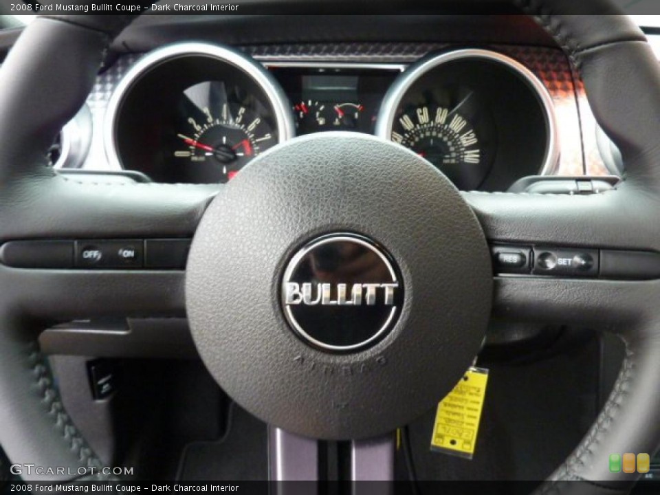 Dark Charcoal Interior Steering Wheel for the 2008 Ford Mustang Bullitt Coupe #47792470