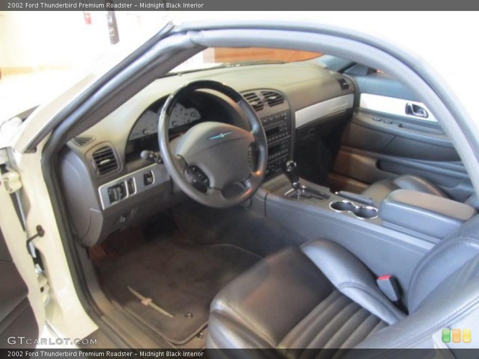 Midnight Black Interior Dashboard for the 2002 Ford Thunderbird Premium Roadster #47793925
