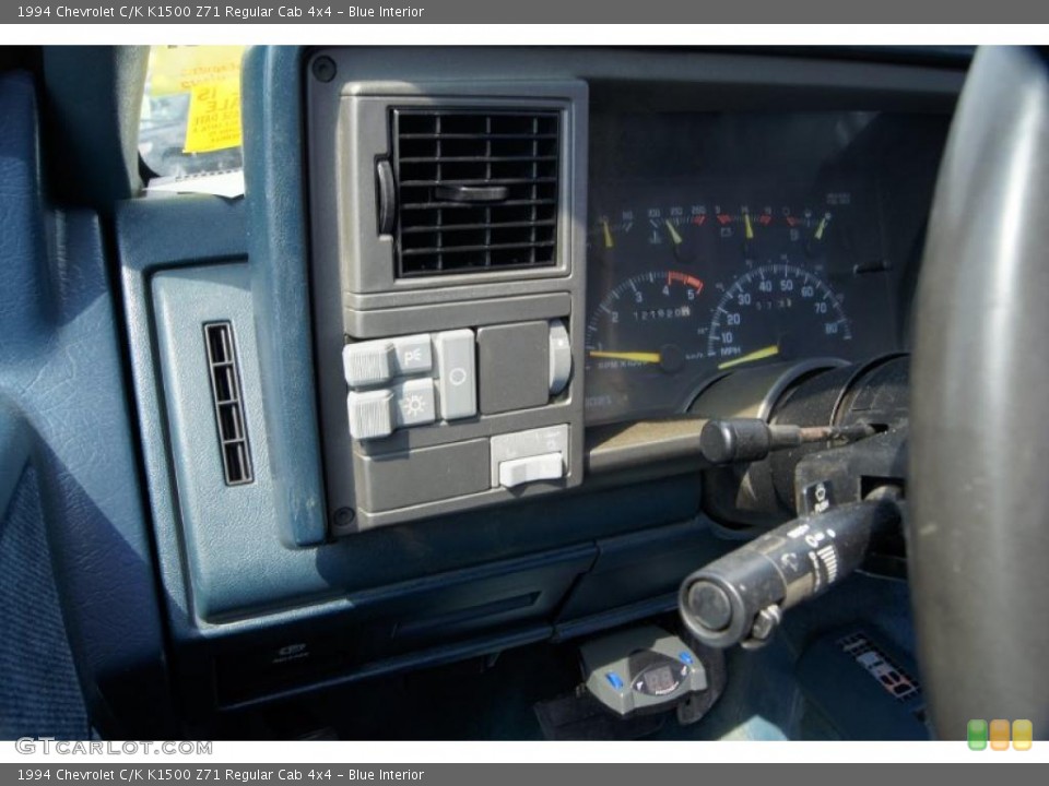 Blue Interior Controls for the 1994 Chevrolet C/K K1500 Z71 Regular Cab 4x4 #47794447