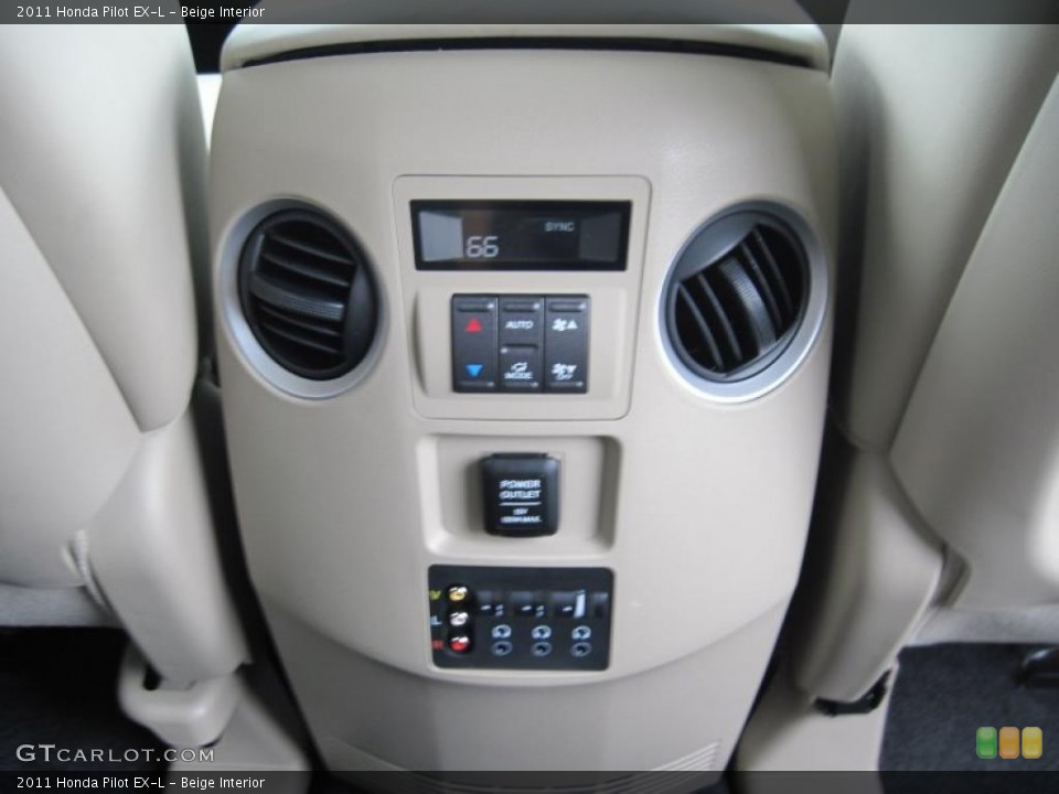 Beige Interior Controls for the 2011 Honda Pilot EX-L #47797909