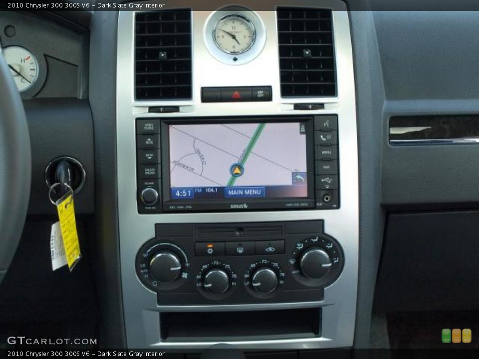 Dark Slate Gray Interior Navigation for the 2010 Chrysler 300 300S V6 #47797942