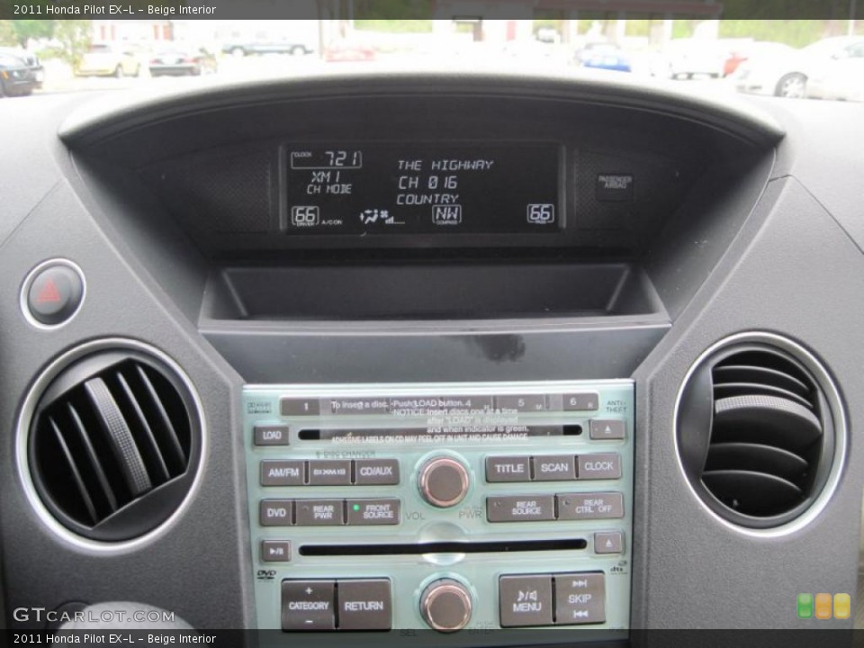 Beige Interior Controls for the 2011 Honda Pilot EX-L #47797960