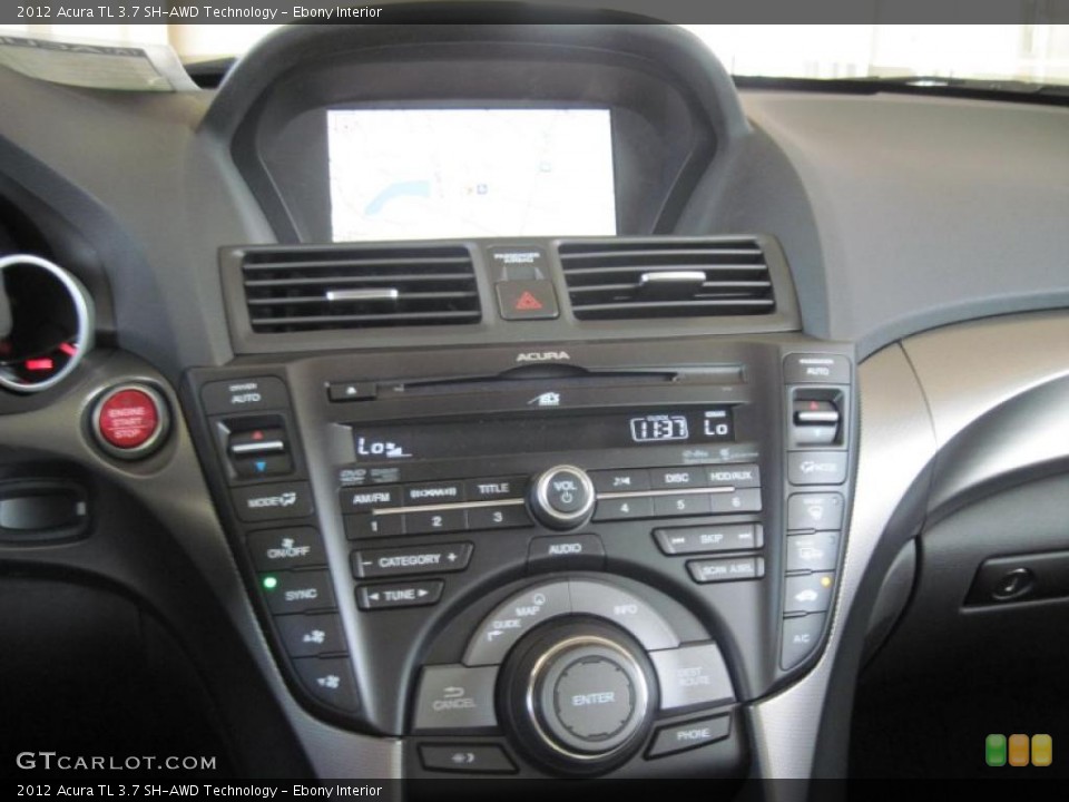 Ebony Interior Controls for the 2012 Acura TL 3.7 SH-AWD Technology #47799956