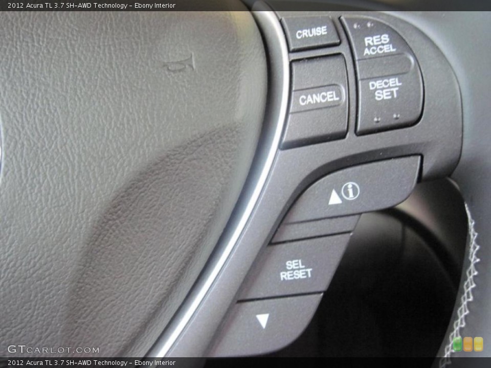 Ebony Interior Controls for the 2012 Acura TL 3.7 SH-AWD Technology #47800097