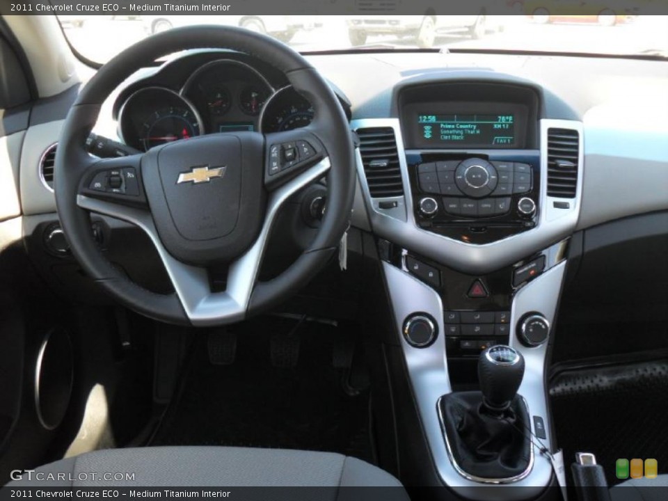 Medium Titanium Interior Dashboard for the 2011 Chevrolet Cruze ECO #47800256